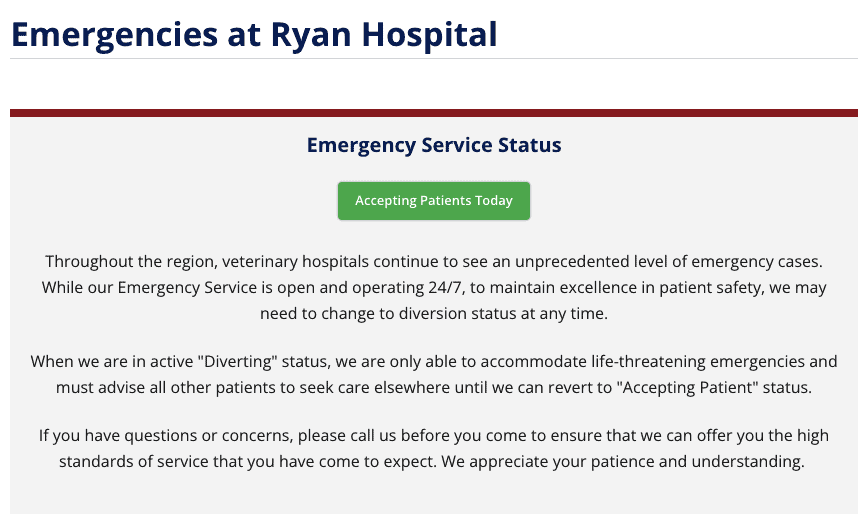 Emergency Vet Near Me Is Full Now What Fidose of Reality