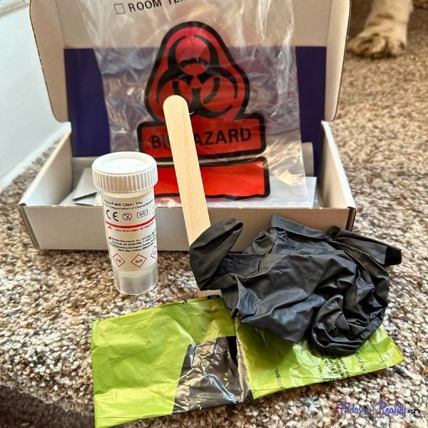 components of at-home dog gut health test