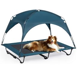 Outdoor cot and canopy for dogs