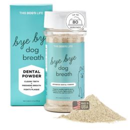 Bye bye dog breath dental powder for dogs